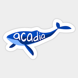 Acadia National Park Maine Whale Sticker